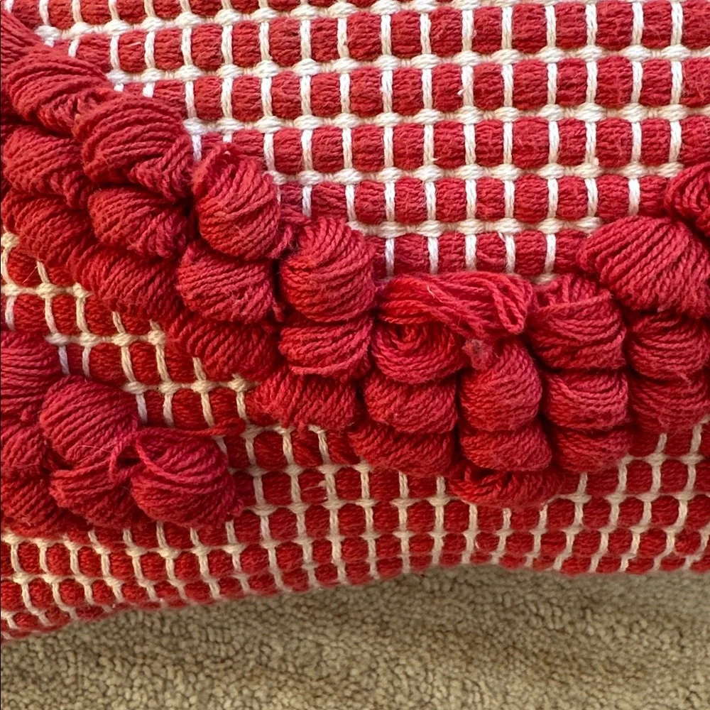 Opalhouse Orange Diamond Skinny Lumbar Throw Pillow